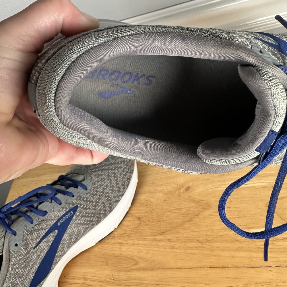 Men's Brooks Launch 6 (1102971D081) Gray/Blue Shoes Sneakers Size 11.5 - Picture 10 of 10